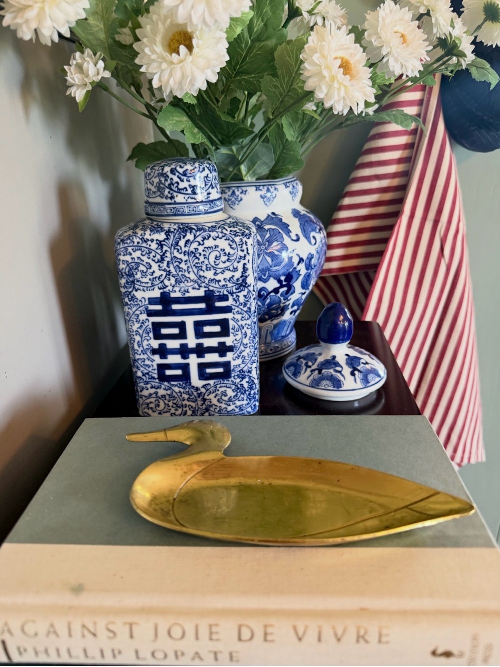 Vintage Brass Duck Trinket Dish